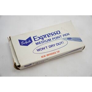 Sanfords Expresso Medium Point Burgundy Ballpoint Pens 11 Count New Old Stock